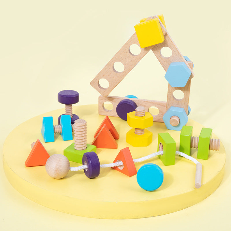 Montessori Wooden Nut Matching Toy