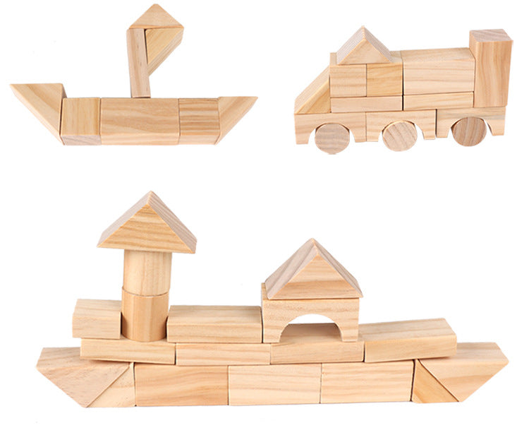 Montessori Wooden Blocks 100 pc