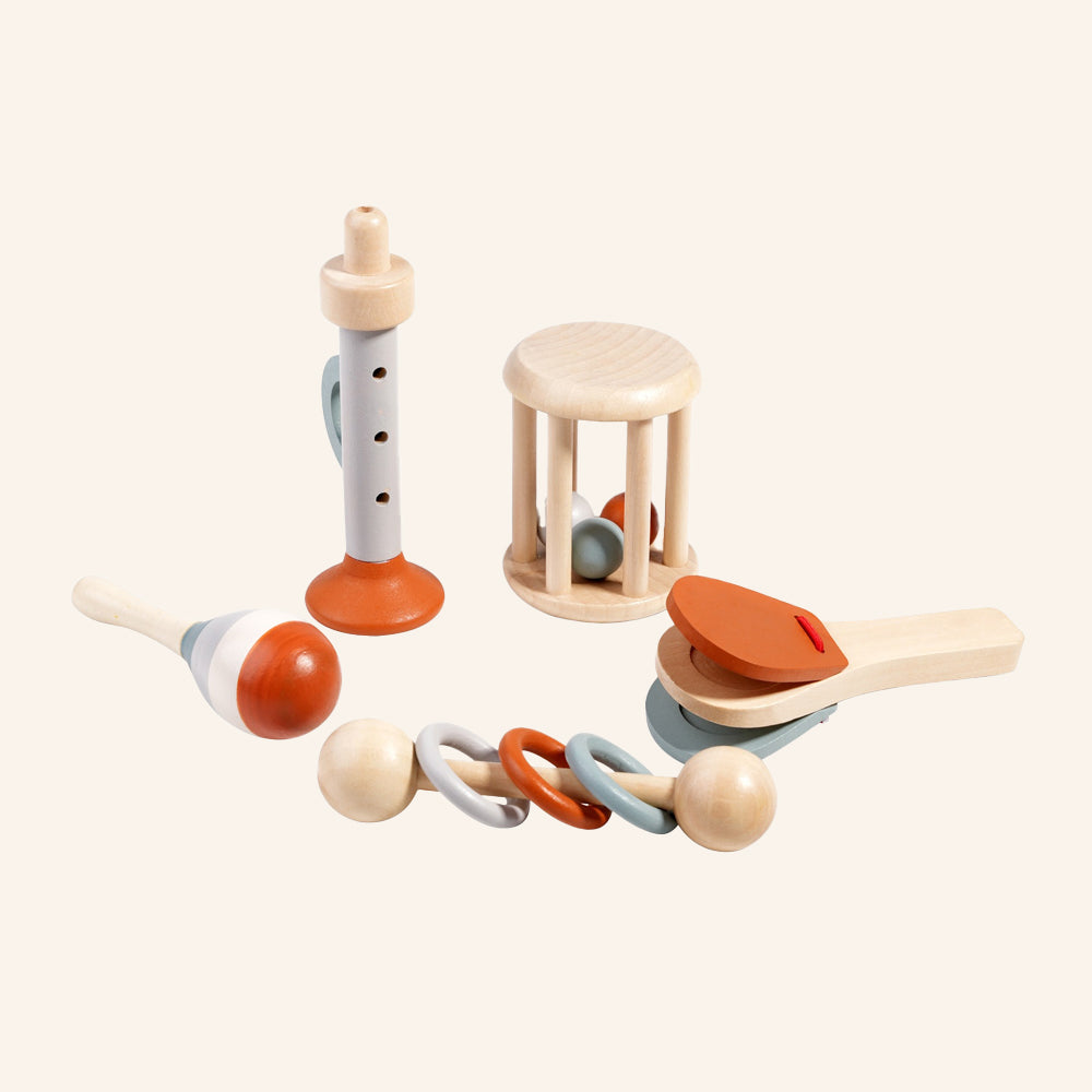 Montessori Wooden Musical Instruments 5-Piece Set