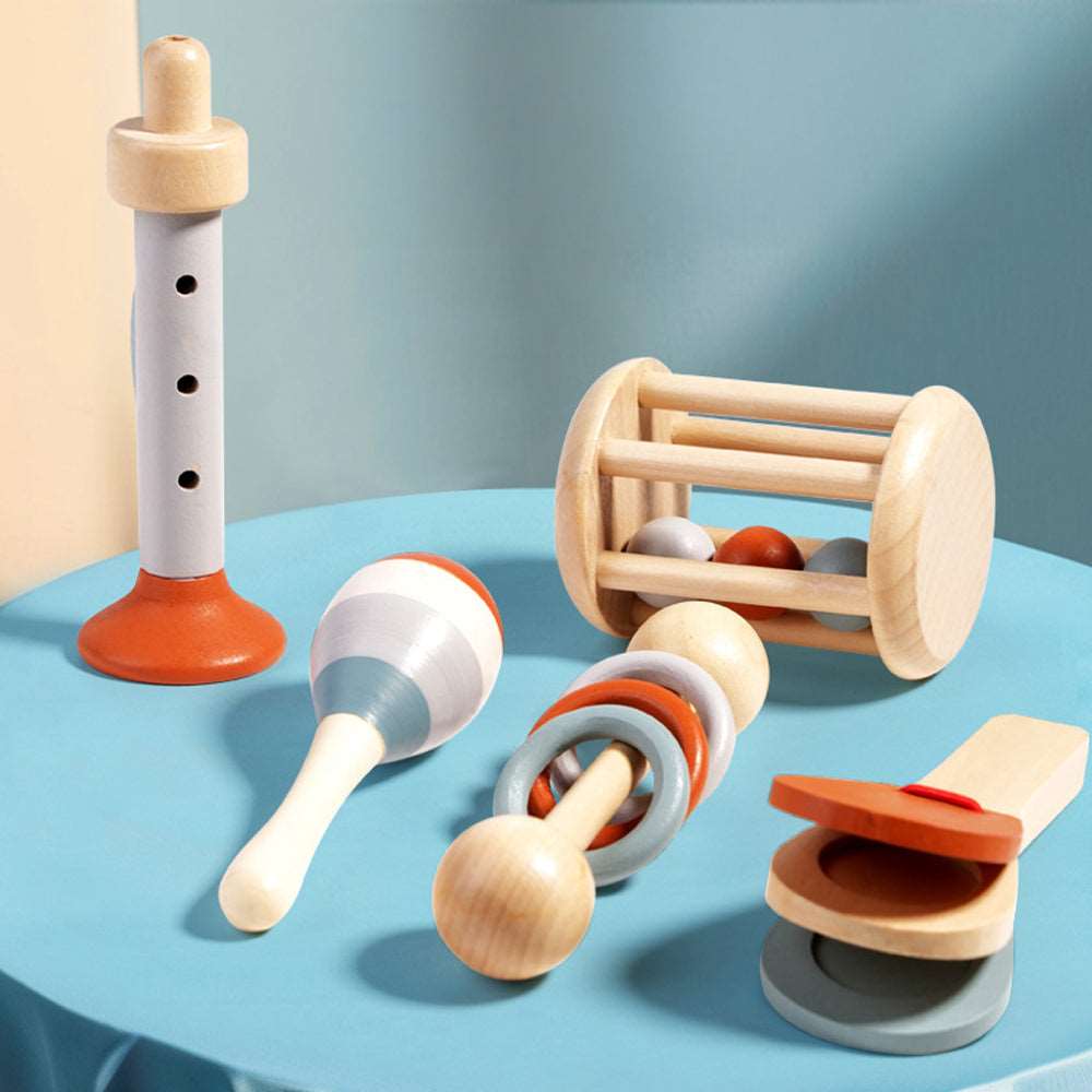 Montessori Wooden Musical Instruments 5-Piece Set