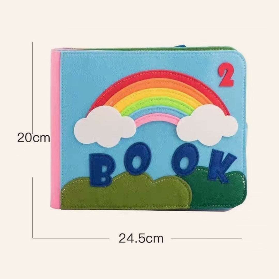 Montessori 3D Felt Cloth Book Rainbow I - Tink&Toys