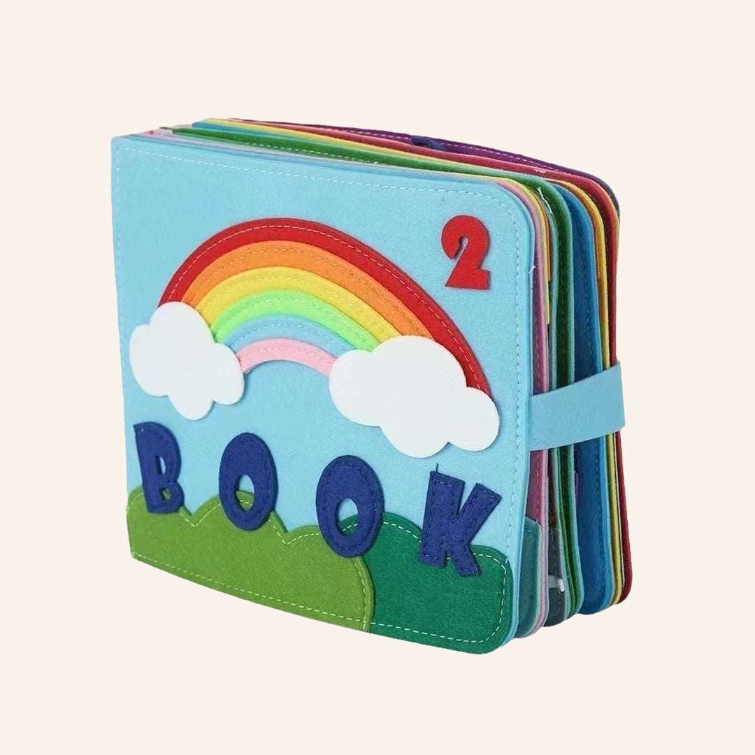 Montessori 3D Felt Cloth Book Rainbow I - Tink&Toys