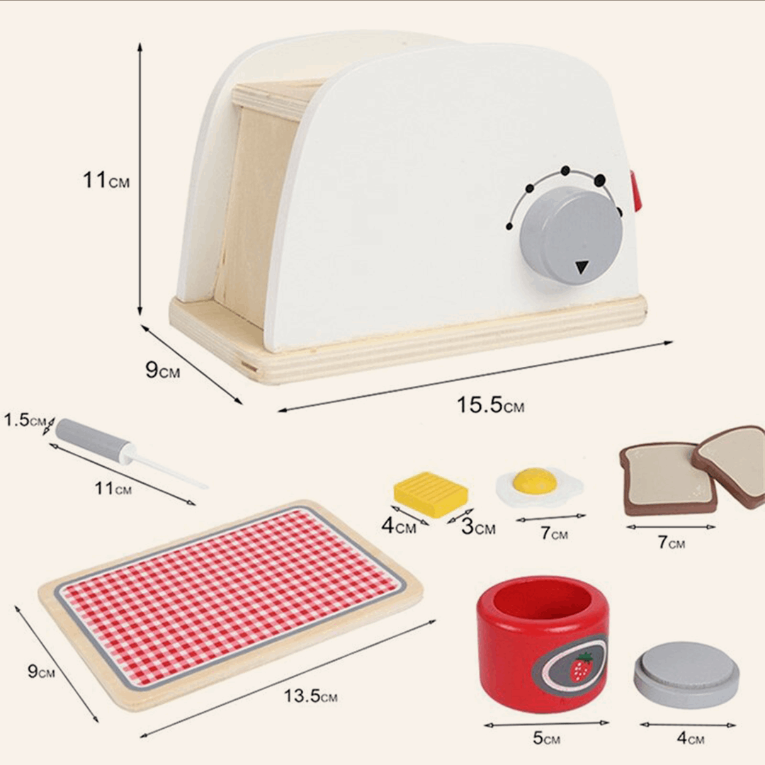 Montessori Wooden Toaster Toy